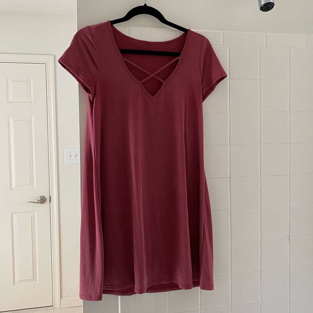 Casual Nordstrom Dress in Plum